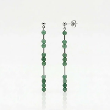 Line aventurin hosszú fülbevaló