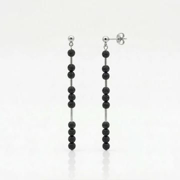 Line lávakő hosszú fülbevaló