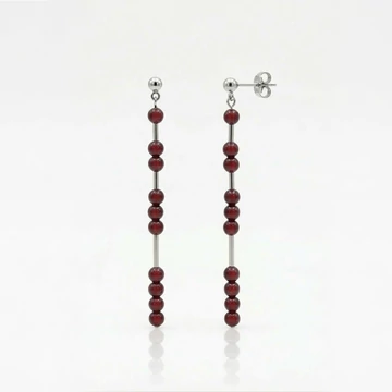 Line gránát hosszú fülbevaló