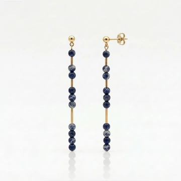 Line szodalit hosszú fülbevaló