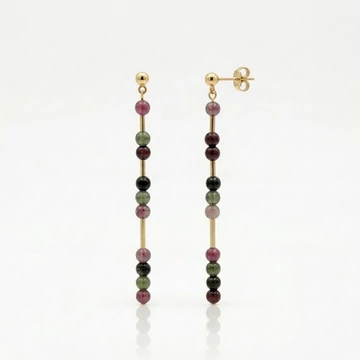 Line turmalin hosszú fülbevaló