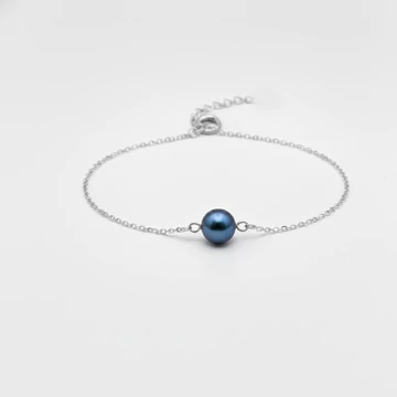 Quartet Pearl - Fekete tenyésztett gyöngy karkötő