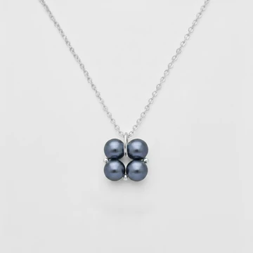 Quartet Pearl - Fekete tenyésztett gyöngy nyaklánc