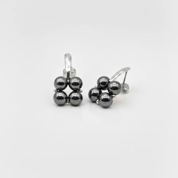 Quartet - Hematit fülbevaló