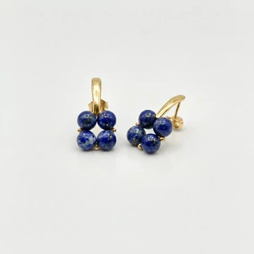 Quartet - Lapis lazuli fülbevaló, arany színű