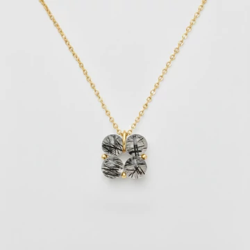 Quartet - Turmalinkvarc nyaklánc, arany színű