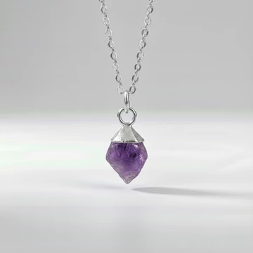 Raw Gems ametiszt nyaklánc
