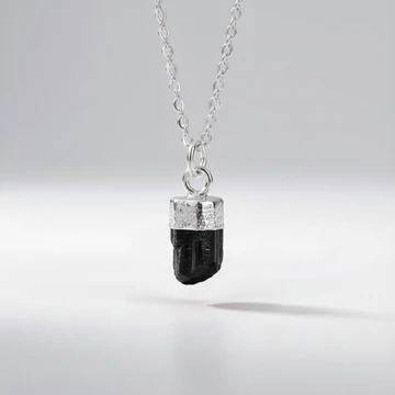 Raw Gems fekete turmalin nyaklánc