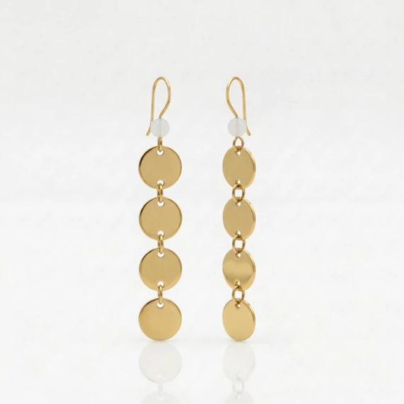 Hójáde hosszú korong fülbevaló 