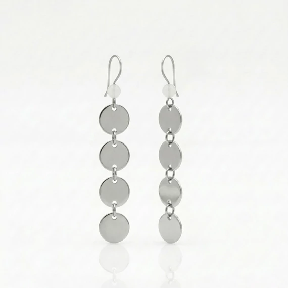 Hójáde hosszú korong fülbevaló 