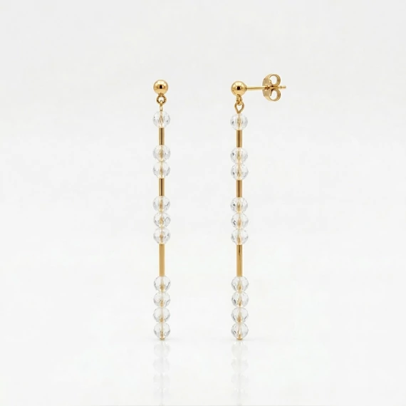 Line hegyikristály hosszú fülbevaló