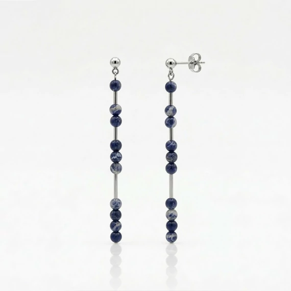 Line szodalit hosszú fülbevaló