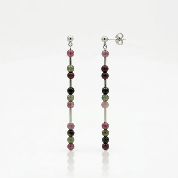 Line turmalin hosszú fülbevaló