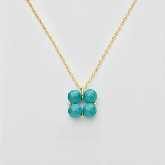 Quartet - Mashan jáde nyaklánc 2., arany színű