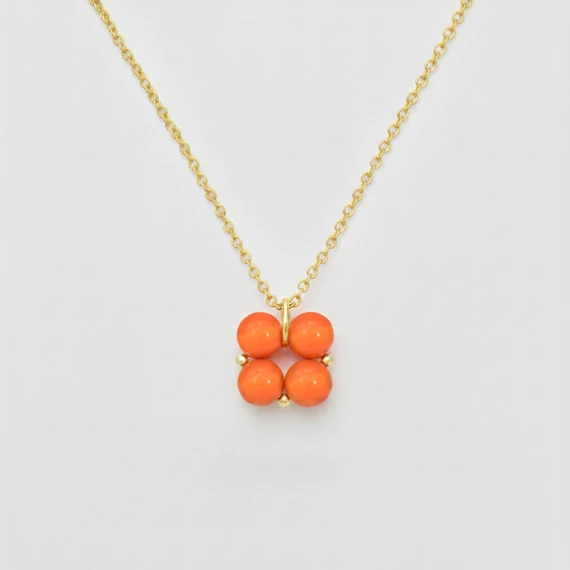 Quartet - Jáde nyaklánc, arany színű