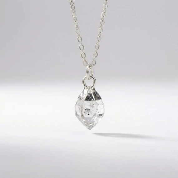 Raw Gems herkimer gyémánt nyaklánc