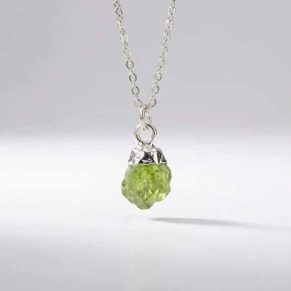 Raw Gems peridot nyaklánc