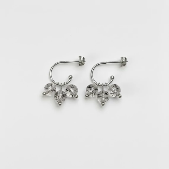 Trinity - Turmalinkvarc fülbevaló