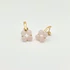 Kép 1/3 - Quartet - Rózsakvarc fülbevaló, arany színű