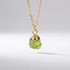 Kép 2/2 - Raw Gems peridot nyaklánc arany színű szerelékkel